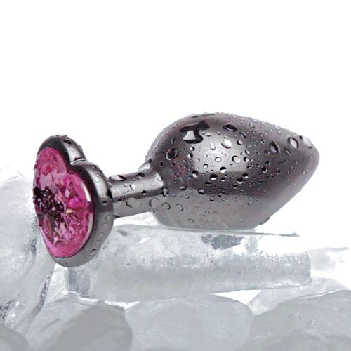 Jeweled Metal Heart Butt Plug - Sexdoll.Sex