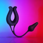 Jolie Vibrating C-Ring with Butt Plug - Enhance Your Pleasure - Sexdoll.Sex