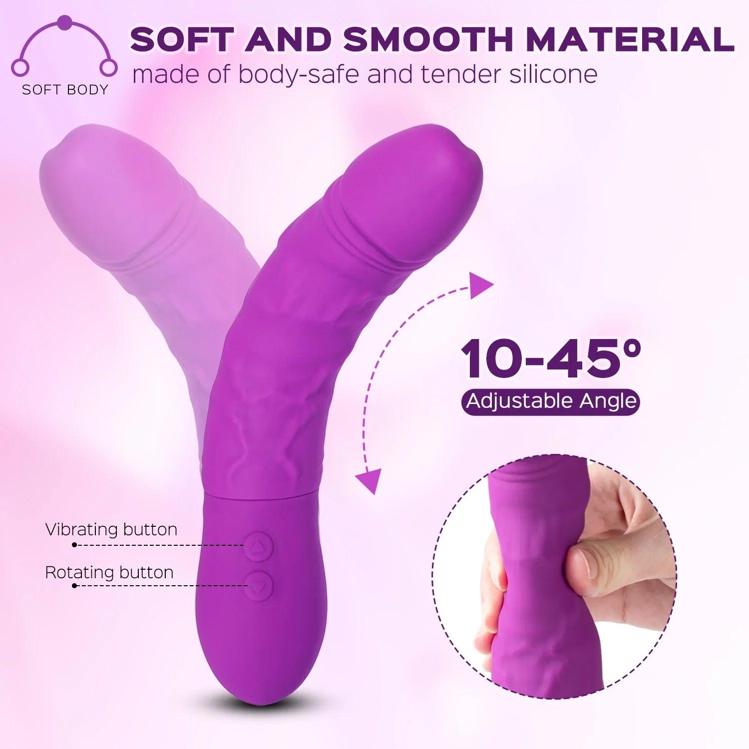 Kong - Rotating 360 Degree Vibrating Dildo 6 Inch - Sexdoll.Sex