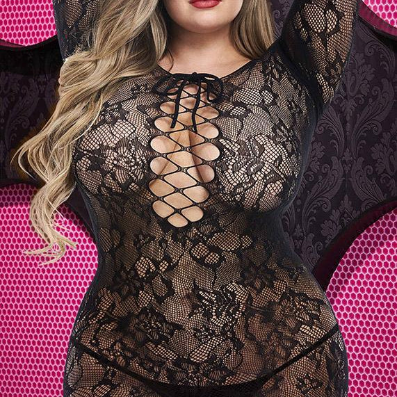 Lace Off The Shoulder Mini Dress - Sexdoll.Sex