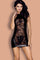 Lace Wet Look Chemise -One Size - Sexdoll.Sex