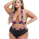 Lapdance Lingerie QUEEN Elastic High Waisted Lingerie Set - Sexdoll.Sex