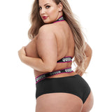 Lapdance Lingerie QUEEN Elastic High Waisted Lingerie Set - Sexdoll.Sex