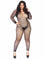 Leg Avenue Fishnet Rhinestone Crotchless Bodystocking - Sexdoll.Sex