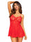 Leg Avenue Rose Lace Babydoll Chemise - Sexdoll.Sex