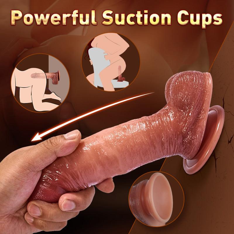 Leonard - Snapping & Jerking Lifelike Remote Dildo with Suction Cup 8.07 inches - Sexdoll.Sex