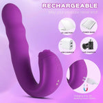 Lilian 3-in-1 Rotating G-Spot Vibrator with Clit Stimulator Tongue - Experience Ultimate Pleasure - Sexdoll.Sex