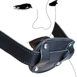 Lockable Dildo Mouth Gag SM Fantasy Sex Toy - Adjustable Leather Strap On - Sexdoll.Sex