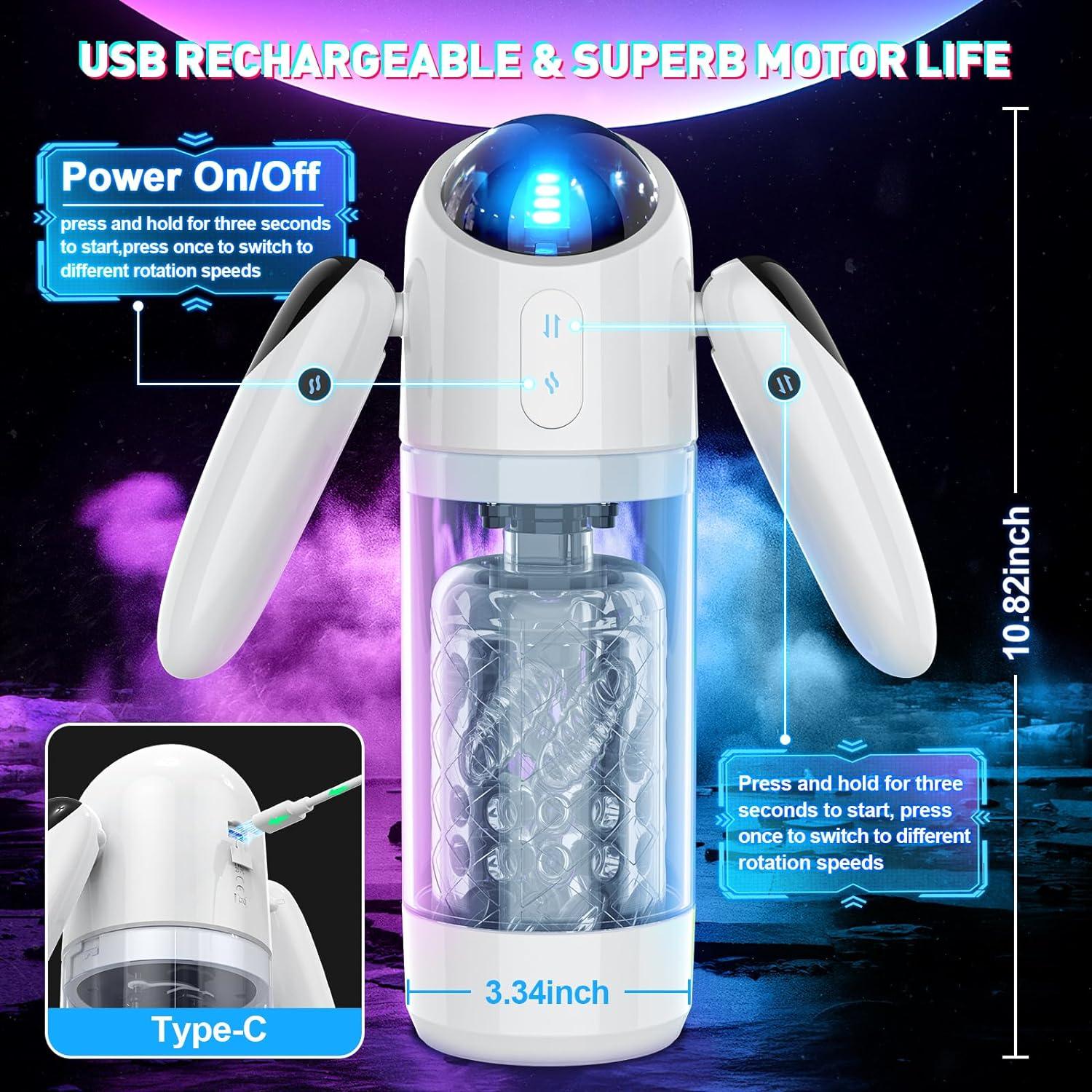 Male Sex Toys with Thrusting & Rotation Modes - Ultimate Pleasure Machine - Sexdoll.Sex