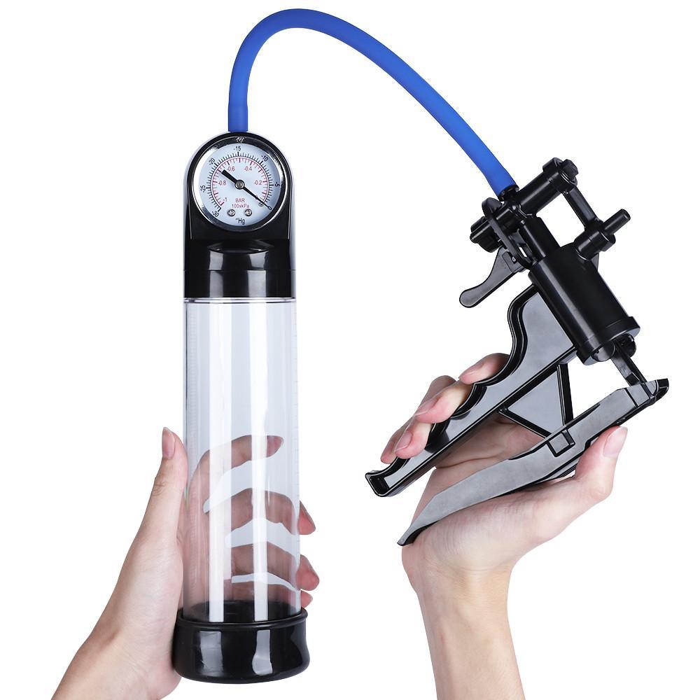 Manual Trigger Handle Penis Enhancement Vacuum Pump - Sexdoll.Sex