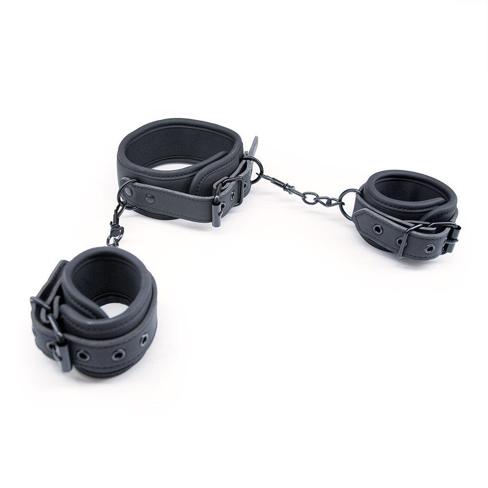 Master fetish neck to wrist Collar and restraints set - Sexdoll.Sex