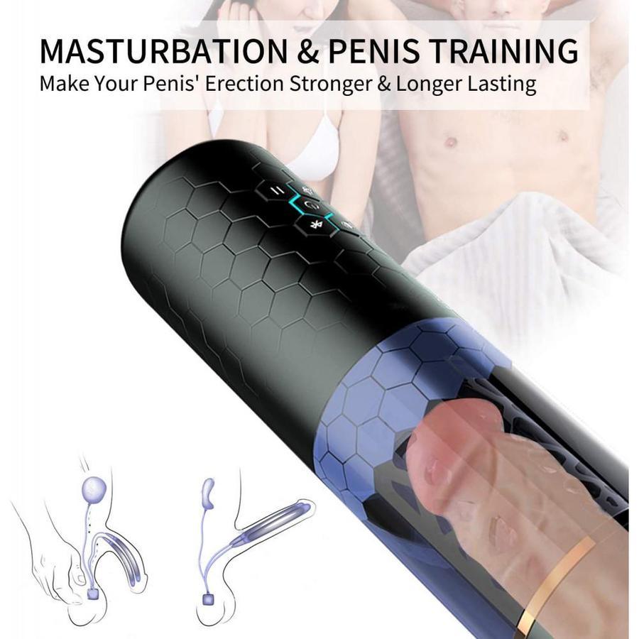 MASTER Upgraded 6-Telescoping Rotating Hands-Free Masturbation Cup - Sexdoll.Sex