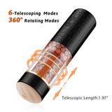 MASTER Upgraded 6-Telescoping Rotating Hands-Free Masturbation Cup - Sexdoll.Sex