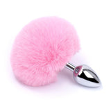 Metal Pink Hairball Base Butt Plug for Experienced Men or Women 5.51 Inch - Sexdoll.Sex