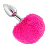 Metal Pink Hairball Base Butt Plug for Experienced Men or Women 5.51 Inch - Sexdoll.Sex