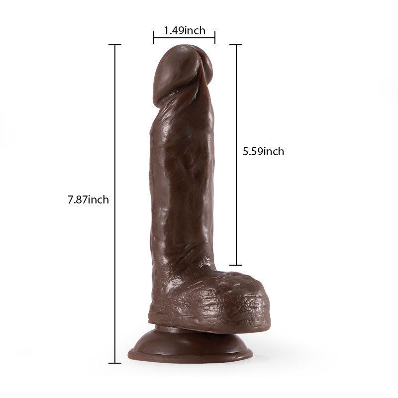 Michael 7.87-inch Big Glans Stout Man Lifelike Dildo with Strong Suction Cup - Sexdoll.Sex