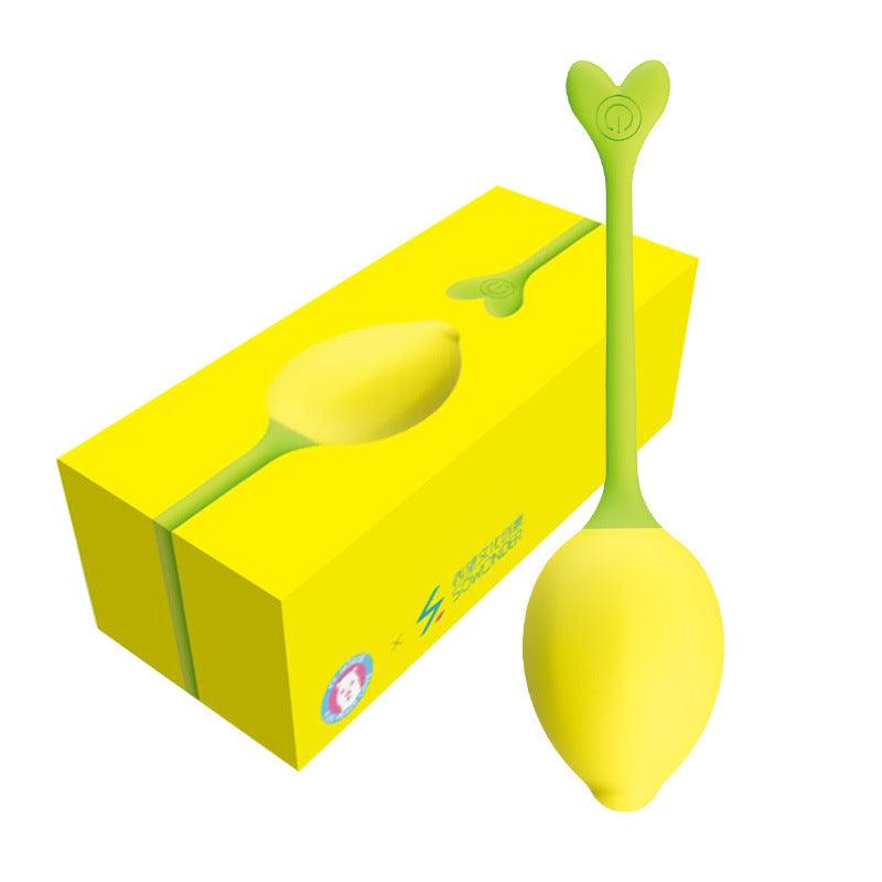 Miss 9 Vibrating Lemon Silicone Vaginal Training Kegel Balls with Voice Mode - Sexdoll.Sex