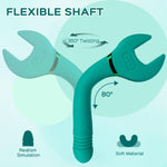 Molette Wrench G-spot Vibrator & Clit Stimulator - Pine Green - Sexdoll.Sex