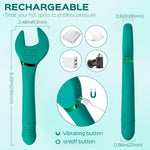 Molette Wrench G-spot Vibrator & Clit Stimulator - Pine Green - Sexdoll.Sex