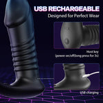 Moore - 10 Thrilling Vibration 3 Thrusting Silicone Remote Control Cock Ring Anal Vibrator - Sexdoll.Sex