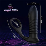 Moore - 10 Thrilling Vibration 3 Thrusting Silicone Remote Control Cock Ring Anal Vibrator - Sexdoll.Sex