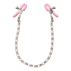 Nipple Play Crystal Chain Nipple Clamps - Sexdoll.Sex