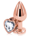 NS Novelties Rainbow Heart Jeweled Metal Butt Plug - Sexdoll.Sex