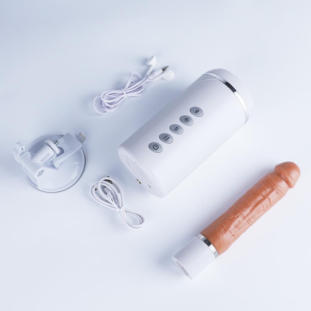 OMYSKY 11.4-Inch 6-Frequency 3-Speed Telescoping Voice Dildo - Sexdoll.Sex