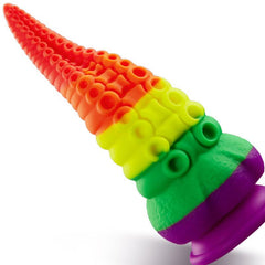 Orlagh 8.66 Inch Tentacle Silicone Rainbow Dildo with Suction Cup - Sexdoll.Sex