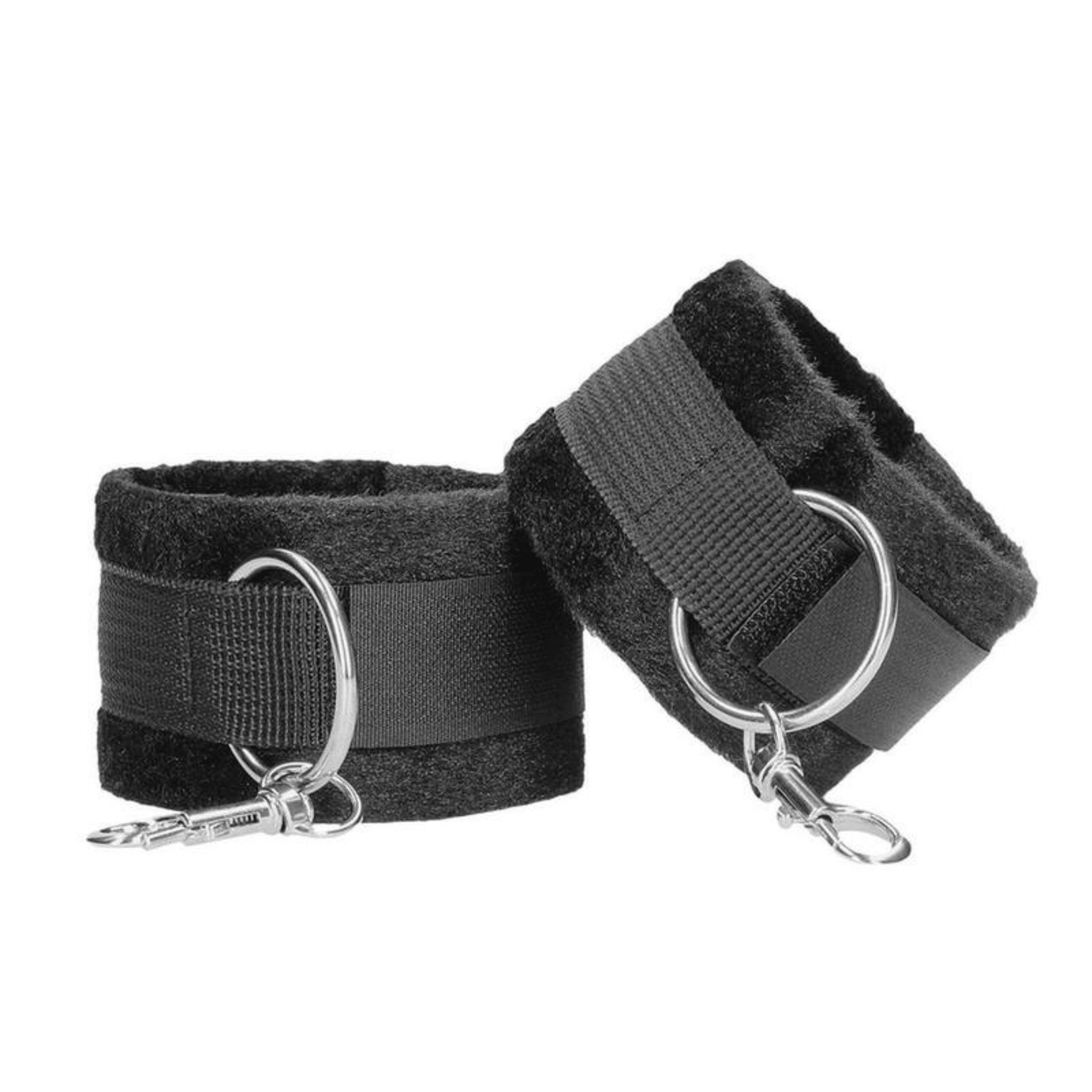 Ouch! Velcro Hand or Ankle Cuffs - Black - Sexdoll.Sex