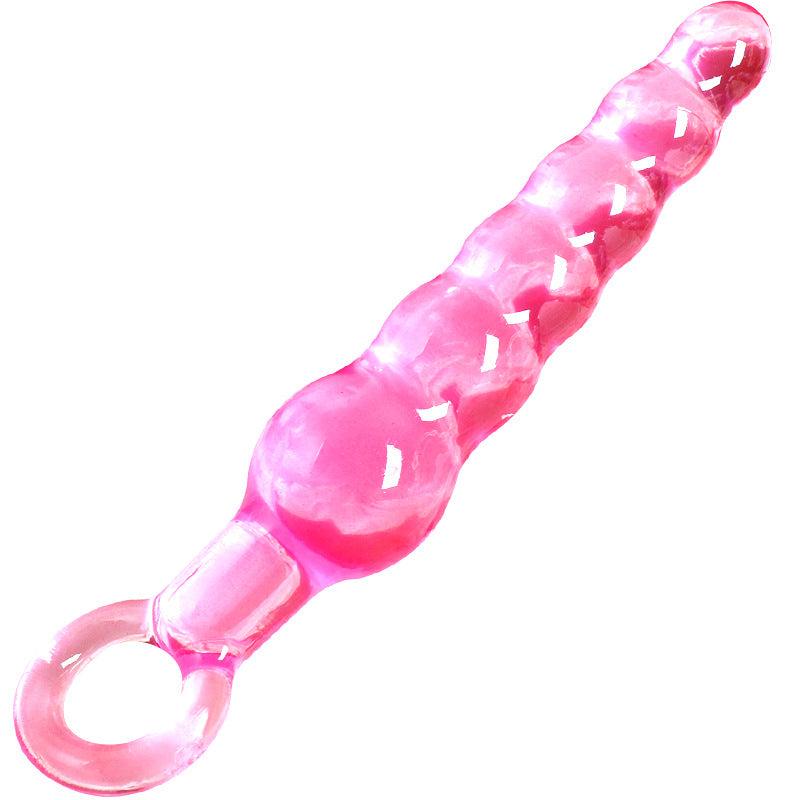 Pink Anal Beads with Pull Loop - Sexdoll.Sex