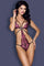 Pink Floral Cage Teddy -One Size - Sexdoll.Sex