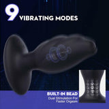 Plume Large Size 9 Vibration Anal Vibrator Butt Plug - Sexdoll.Sex