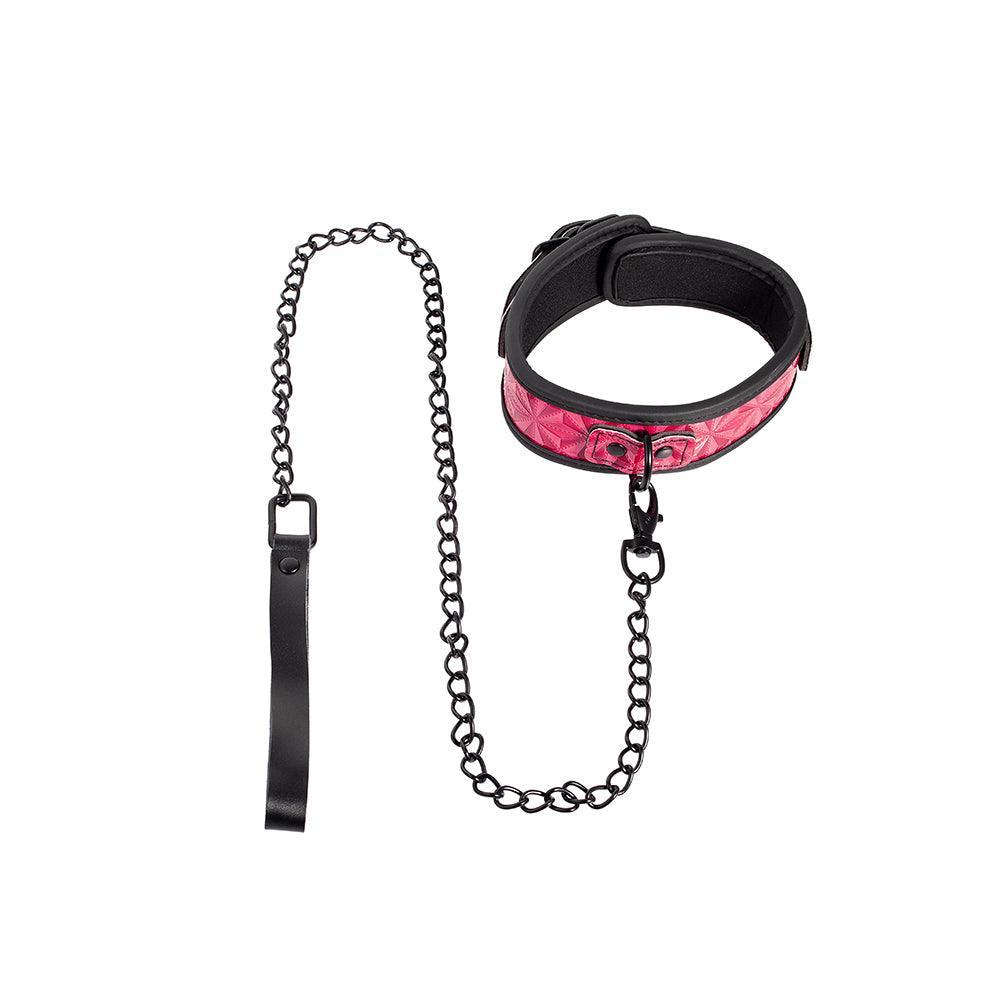 Power Play Collar and Leash - Enhance Your Bondage Play in Pink - Sexdoll.Sex