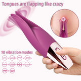 Powerful Fluttering Tongue Vibrator | Clit Tickling Pleasure Vibe - Sexdoll.Sex