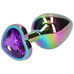 Premium Rainbow Metal Anal Plug for Muscle Control - Sexdoll.Sex