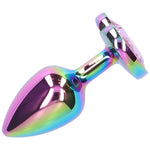 Premium Rainbow Metal Anal Plug for Muscle Control - Sexdoll.Sex