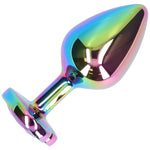 Premium Rainbow Metal Anal Plug for Muscle Control - Sexdoll.Sex