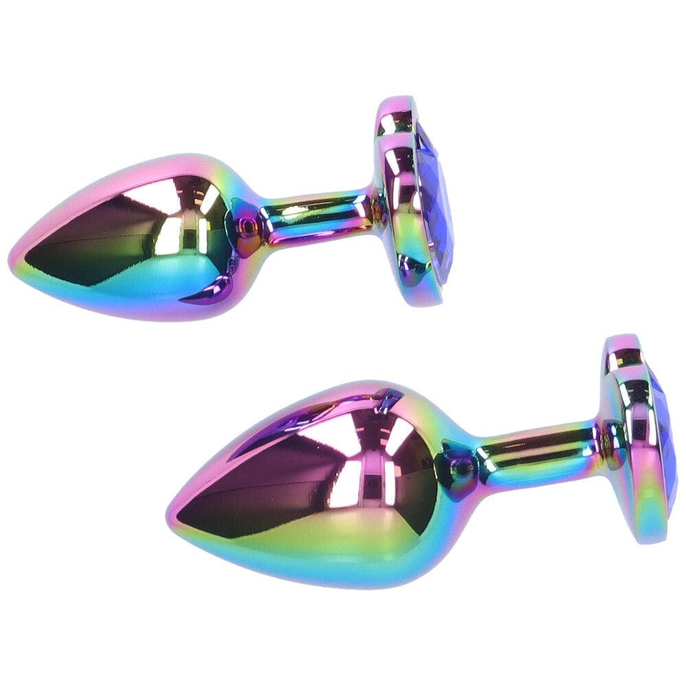 Premium Rainbow Metal Anal Plug for Muscle Control - Sexdoll.Sex