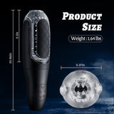 Pressure Plate Removable Sucking Vibrating Handheld Masturbation Cup - Sexdoll.Sex