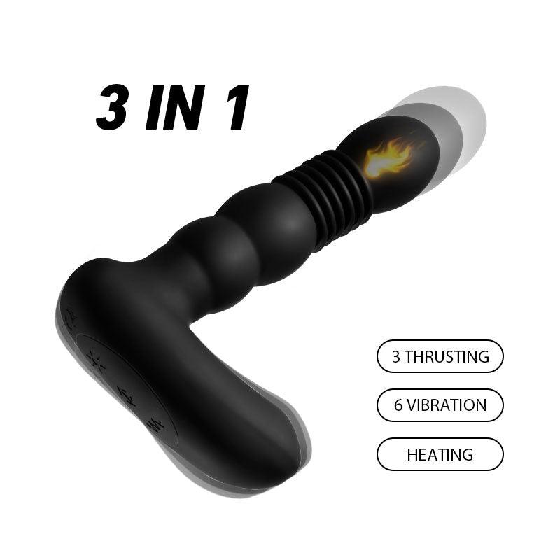 Prostate King 3 IN 1 6 Vibration 3 thrusting Heating Prostate Massage - Sexdoll.Sex