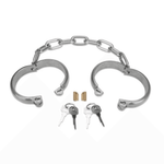 Prowler RED Heavy Duty Metal Handcuffs - Stainless Steel - Sexdoll.Sex