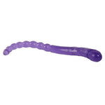 Purple Double-ended Manual Anal Beads and Glans 2 in 1 Dildo 18.5 Inch - Sexdoll.Sex