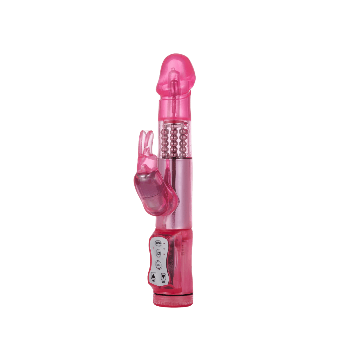 Rabbit Vibrator With 5 Rows Of Rotating Beads - Sexdoll.Sex