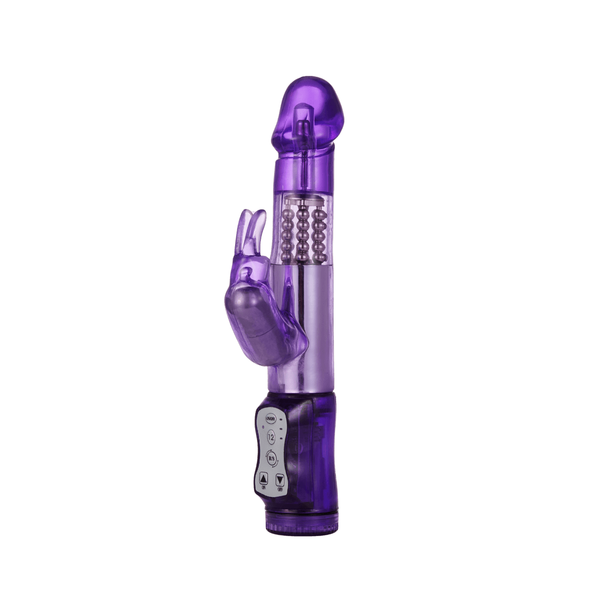 Rabbit Vibrator With 5 Rows Of Rotating Beads - Sexdoll.Sex