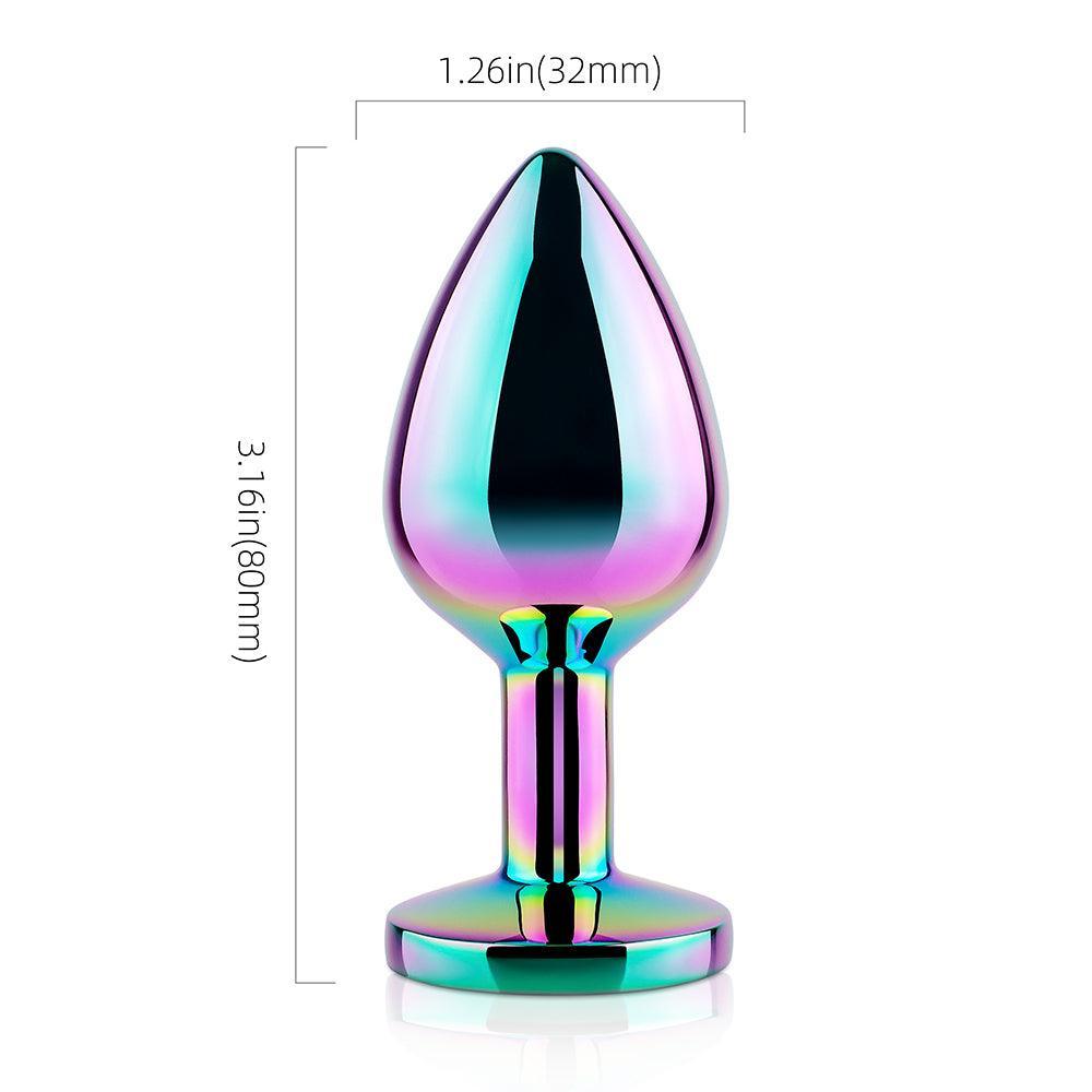 Rainbow Gem Metal Butt Plug - Sexdoll.Sex