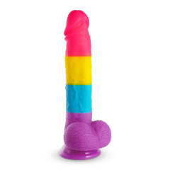 Rainbow Suction Cup Dildo - 7-inch Realistic Dildo - Sexdoll.Sex