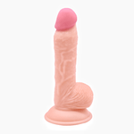 Realistic Bulbous Tip Dildo - Hands-Free Strap-On Compatible - Sexdoll.Sex