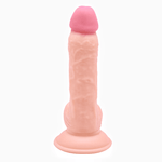 Realistic Bulbous Tip Dildo - Hands-Free Strap-On Compatible - Sexdoll.Sex