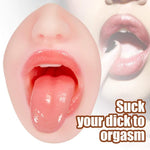 Realistic Mouth Pocket Pussy with 3D Teeth - Sexdoll.Sex